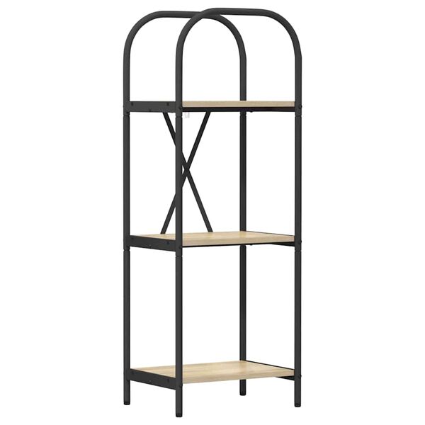 vidaXL Рафт за книги Сонома дъб 40 x 30 x 109 см Инженерно дърво