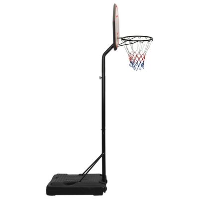 vidaXL Баскетболна стойка черна 237-307 см полиетилен