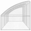 vidaXL Кучешка клетка 3 pcs Сребрист 6 x 2 x 2 m Поцинкована стомана