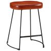 vidaXL Бар табуретки 2 бр тъмнокафяви 40x29,5x53 см