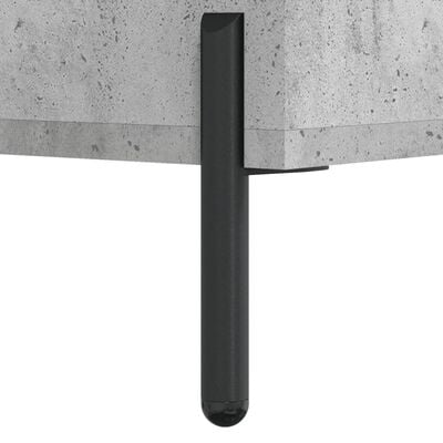 vidaXL Сайдборд, бетонно сив, 34,5x34x90 см, инженерно дърво