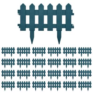 vidaXL Кантове за тревни площи, 25 бр, зелени, 10 м, PP