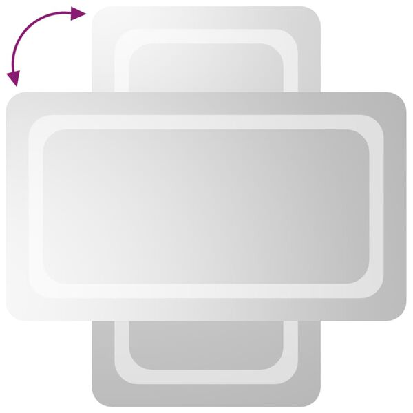 vidaXL LED огледало за баня, 40x70 см