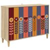 vidaXL Служебен шкаф ESSEN Сонома 102 x 33 x 75 см Инженерна дървесина