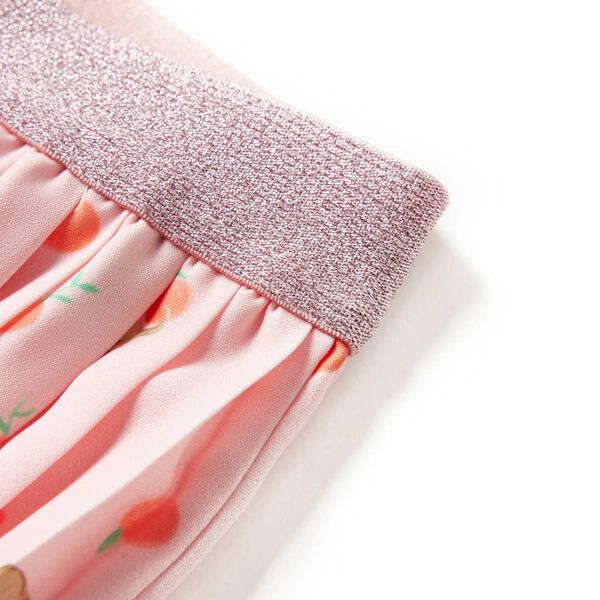 Детска плисирана пола, светлооранжева, 128