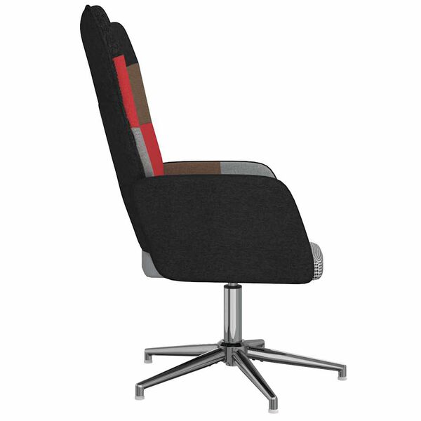 vidaXL Релаксиращ стол, пачуърк, плат