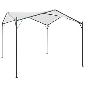 vidaXL Беседка, 3x3x2,6 м, бяла, 180 г/м&sup2;