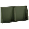 vidaXL Задържащи стени 2 бр. 40 x 12 x 40 см Стомана Маслиненозелено