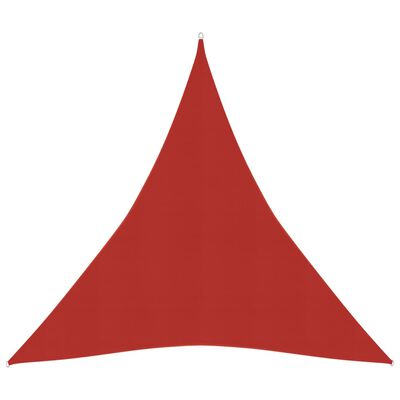 vidaXL Платно-сенник, 160 г/м², червено, 5x6x6 м, HDPE
