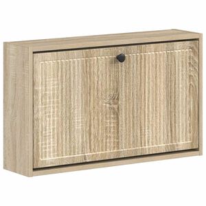 vidaXL Стенно шкафче за обувки EDE 71 x 17 x 43 см Инженерна дървесина