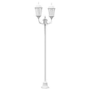 vidaXL Градинска светлина 68 x 20 x 235 см Алуминий и стъкло