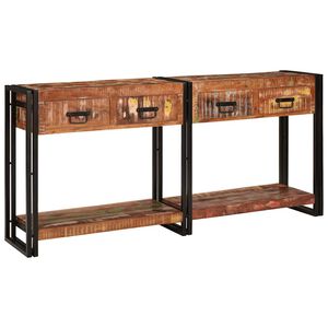 vidaXL Конзолни маси 2 бр. Многоцветен 161 x 33 x 75 см