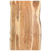 vidaXL Плот за маса, акациево дърво масив, 100x(50-60)x3,8 cм