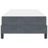 vidaXL Легло с пружинирана основа Тъмен сив 90 x 200 cm текстил