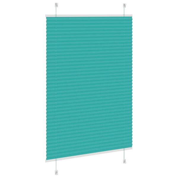 vidaXL Плисирана щора Petrol Green 90x150 cm Ширина на плата 89,4 cm