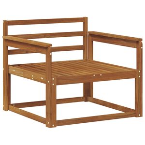 vidaXL Среден диван за открито Солидно акациево дърво Естествен