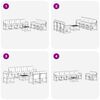 vidaXL Комплект дивани за открито 8 pcs Натурален и Бежов
