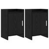vidaXL Нощни маси 2 pcs Черен дъб 40 x 30 x 60 cm Инженерна дървесина