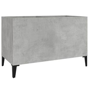 vidaXL Шкаф за грамофонни плочи сив 74,5x38x48 см инженерно дърво