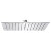 vidaXL Rainshower душ пита, инокс 304, 30x30 cм, квадратна