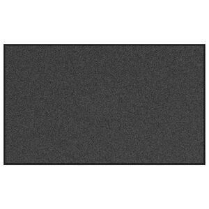 vidaXL Мат за врата Антрацит и черен 90 x 150 cm 100% Полиамид