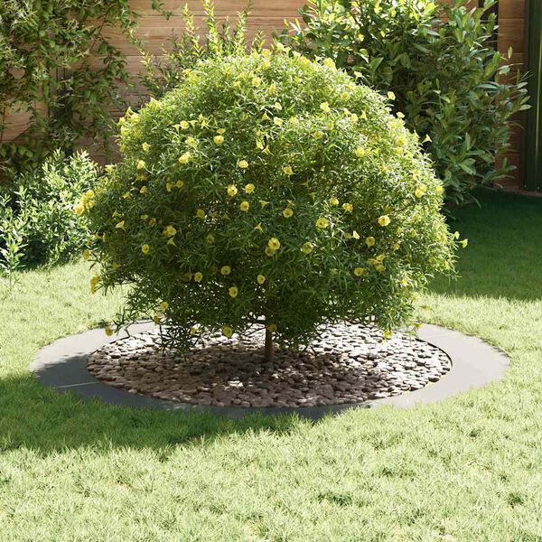 vidaXL подходяща за плоски дървени халки 5 pcs Сребрист &Oslash;90 / 120 см