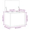 vidaXL Кутия за съхранение дъб артизан 60 x 42 x 46 cm Инженерно дърво