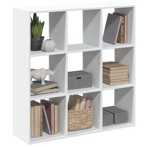 vidaXL Разделител за стая / библиотека, бял, 102x29x103,5 см