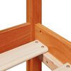 vidaXL Рамка за легло без матрак, восъчнокафяв, 100x200 см, бор масив