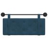 vidaXL Висяща табла Монтиране на стена Синьо 110 x 55 x 5 см Кадифе