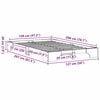 vidaXL Рамка за легло Естествен 120 x 200 cm Солидно борово дърво
