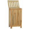vidaXL Кош за пране, 35x25x60 см, тиково дърво масив