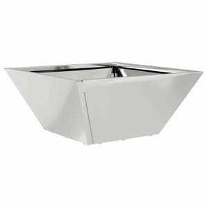 vidaXL Градинска саксия Сребристо 35 x 35 x 15 см Поцинкована стомана