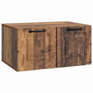vidaXL Стенно монтиран ТВ шкаф Старо дърво 59,5 x 41 x 30 см