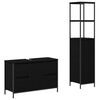 vidaXL Комплект мебели за баня 2 бр. Черния дъб 36 x 35 x 165 см