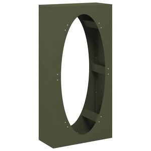 vidaXL Стойка за дърва, 50x23x100 см, студеновалцувана стомана