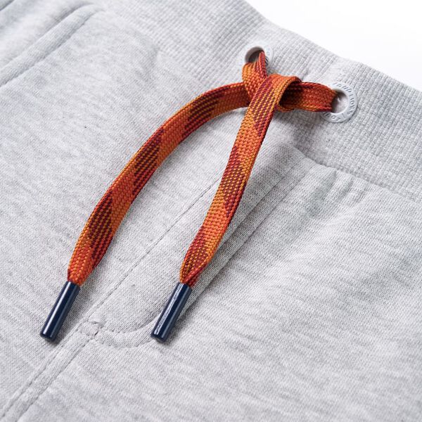 Детски спортен панталон, сив меланж, 140