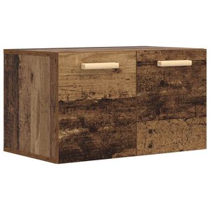 vidaXL Стенен шкаф Старо дърво 60 x 36,5 x 35 cm Инженерна дървесина