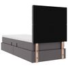 vidaXL Легло с място за съхранение с матрак Сив 90 x 200 cm Изкуствена