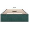 vidaXL Османска рамка за легло без матрак тъмнозелена 90x190 см кадифе