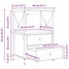 vidaXL Нощен шкаф Черния дъб 40 x 31 x 60 см Инженерно дърво