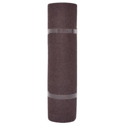 vidaXL Изложбен килим, набразден, 1,2x20 м, кафяв