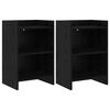 vidaXL Нощни маси 2 pcs Черен дъб 40 x 30 x 60 cm Инженерна дървесина