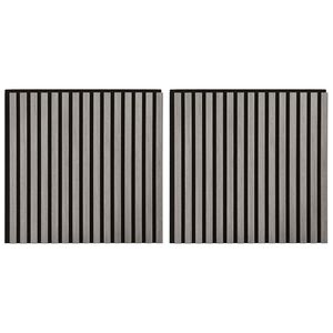 vidaXL Стенни панели 2 pcs Сиво 60,5 x 60 см