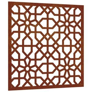 vidaXL Градинска декорация 55x55 см кортенова стомана мавърски дизайн