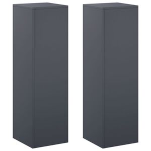 vidaXL Стойка за растения 2 pcs Антрацит 30 x 30 x 100 см