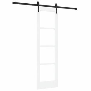 vidaXL Преплъзваща се врата 61 x 198,5 см Бяло