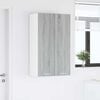 vidaXL Висящ шкаф с врата Сив Сонома 60 x 31 x 100 см Инженерно дърво