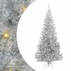 vidaXL Коледно дърво с 300 LED светодиода Сребрист 240 cm PET