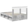 vidaXL Рамка за легло с таблото Бетон 120 x 190 cm Инженерно дърво